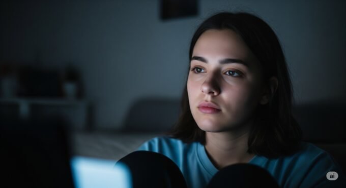 seorang remaja tampak sedih dan mengalami masalah kesehatan mental